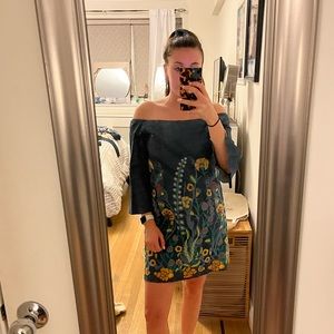 Alice & Olivia Off the Shoulder Mini Dress